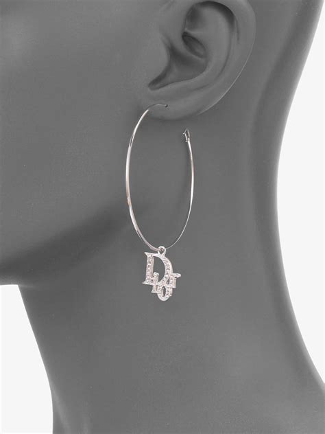 dior butterfly earrings|christian dior hoop earrings.